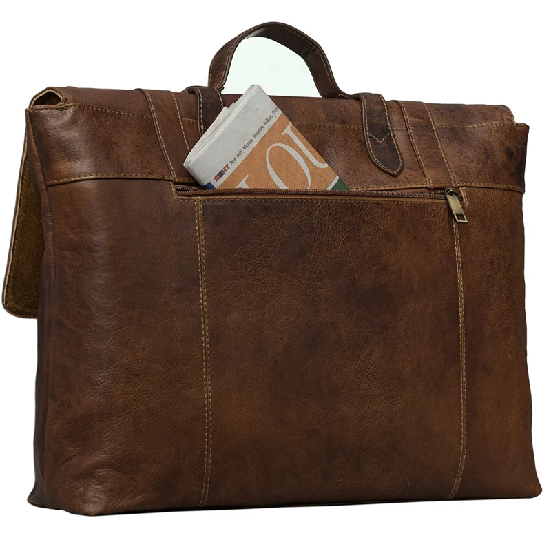 Vintage Aktentasche Herren Damen Business Tasche