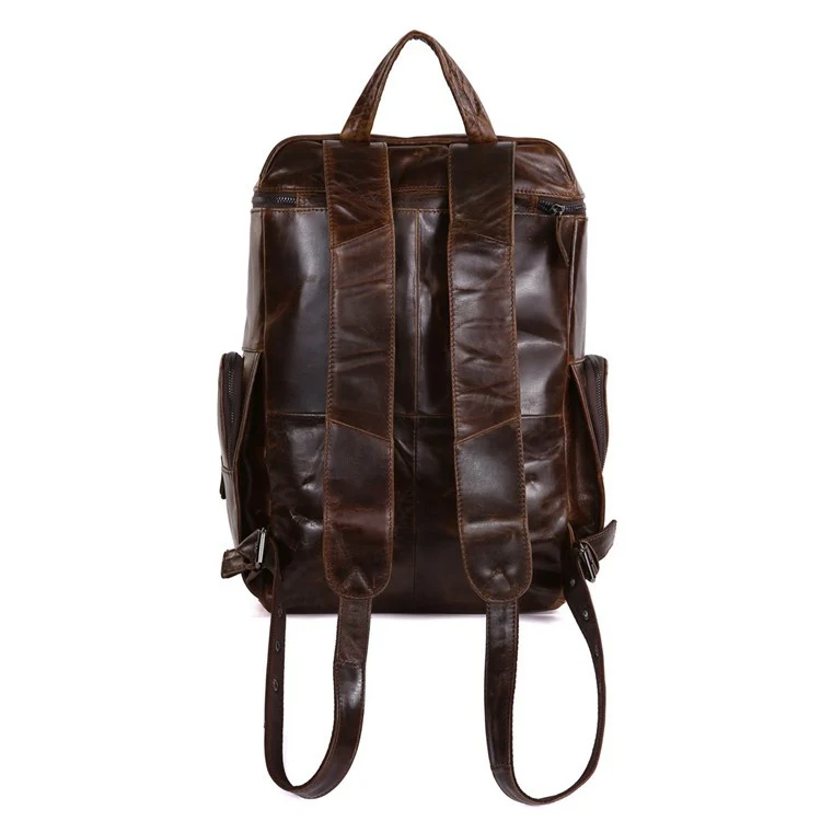 Lederrucksack Daypack Laptops 13,3 Zoll Vintage Leder Braun