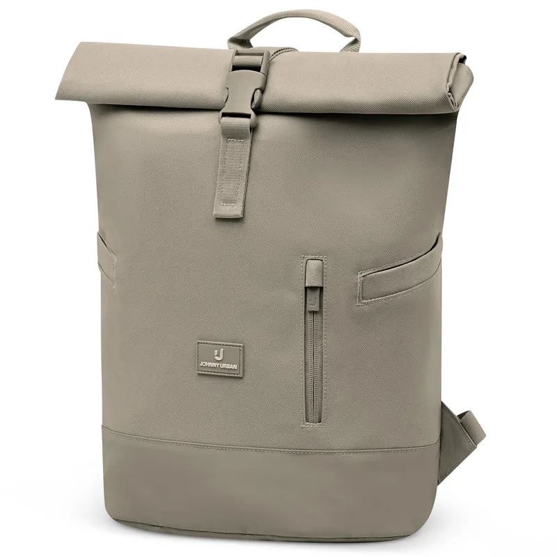 Johnny Urban Luca Small - Rolltop Backpack 36 cm (desert grey)