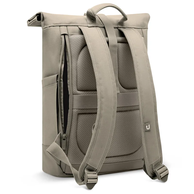 Johnny Urban Luca Small - Rolltop Backpack 36 cm (desert grey)