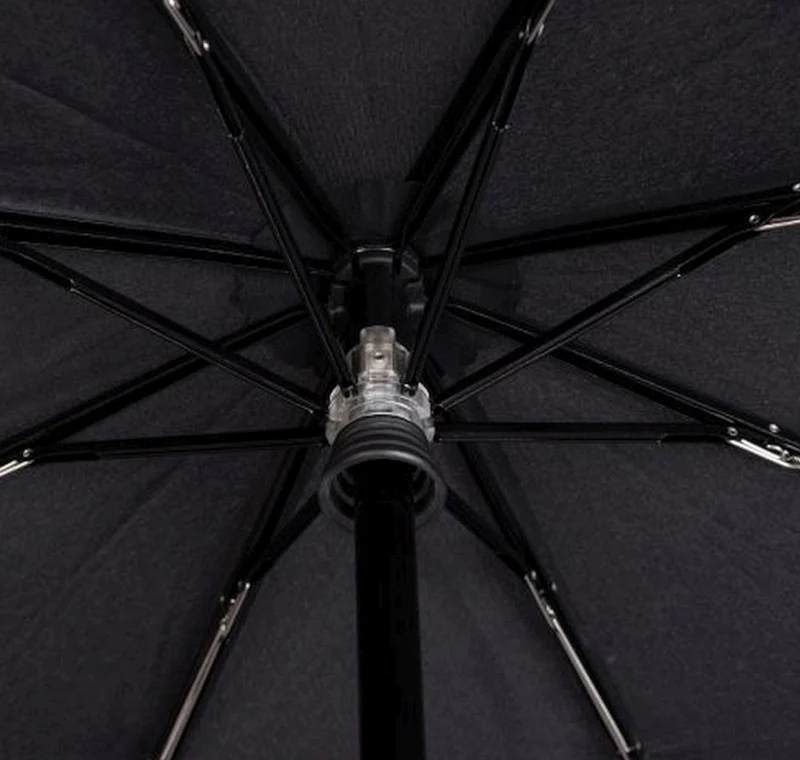 Knirps T.200 M Duomatic - Taschenschirm Regenschirm (reflective black)