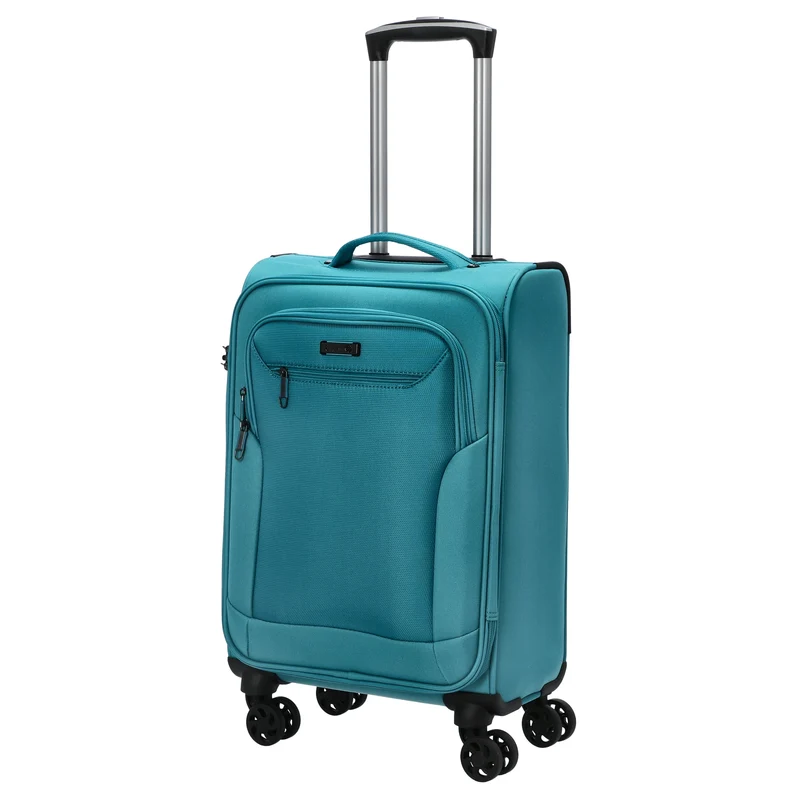 D&N Travel Line 6804 - 4-Rollen-Kabinentrolley S 55 cm (türkis)