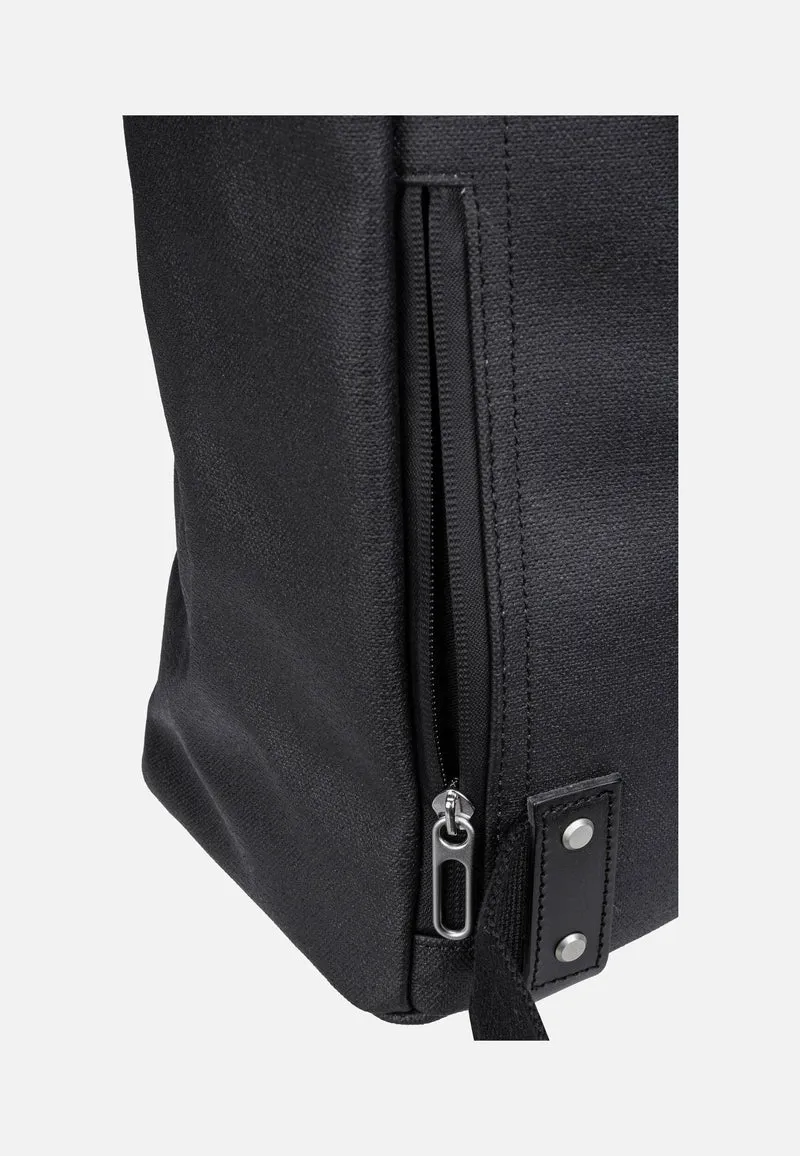 Pickwick Cotton Canvas 26 L Black - Rolltop Rucksack