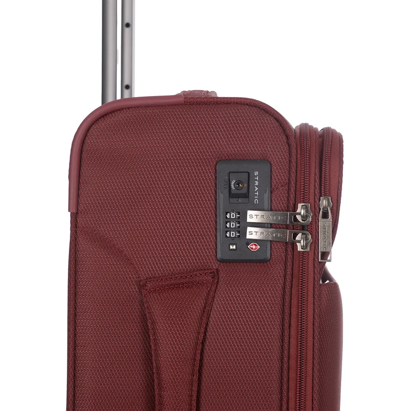 Stratic Light + - 4-Rollen-Kabinentrolley 55 cm (dark red)