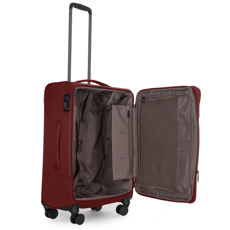 Stratic Light + - 4-Rollen-Trolley 68 cm erw. (dark red)
