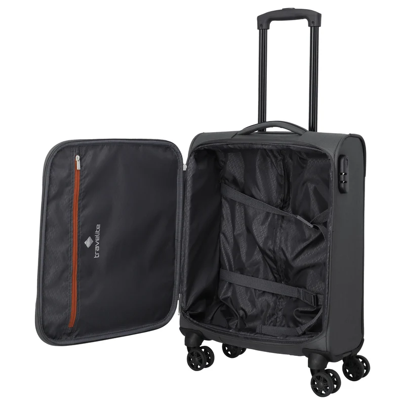 Travelite Priego - 4-Rollen-Kabinentrolley 55 cm (anthracite)