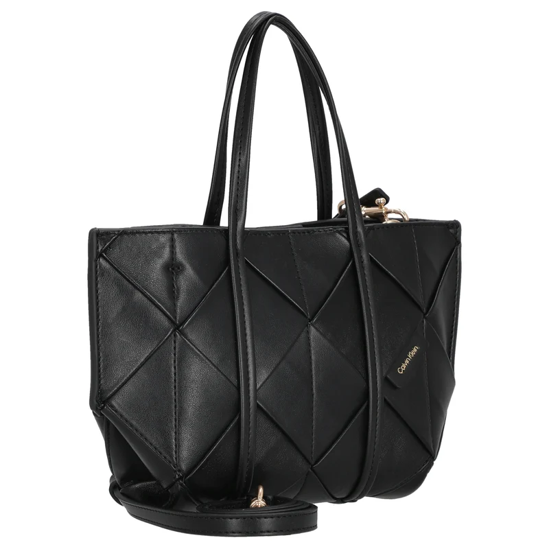 Calvin Klein Woven Mini Tote - Umhängetasche (black)