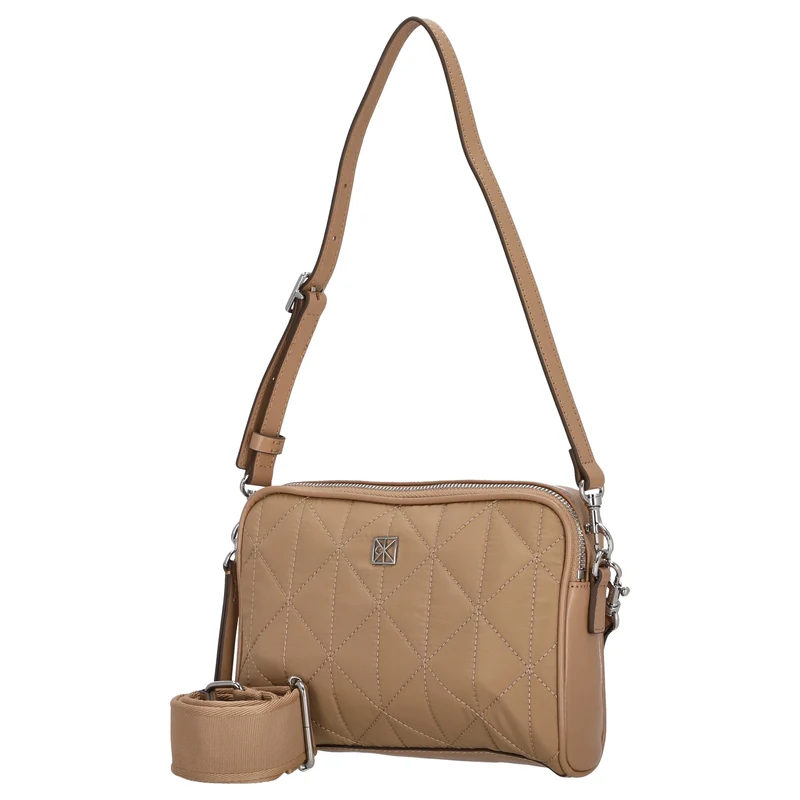 Calvin Klein Quilted Camera - Umhängetasche (tannin)