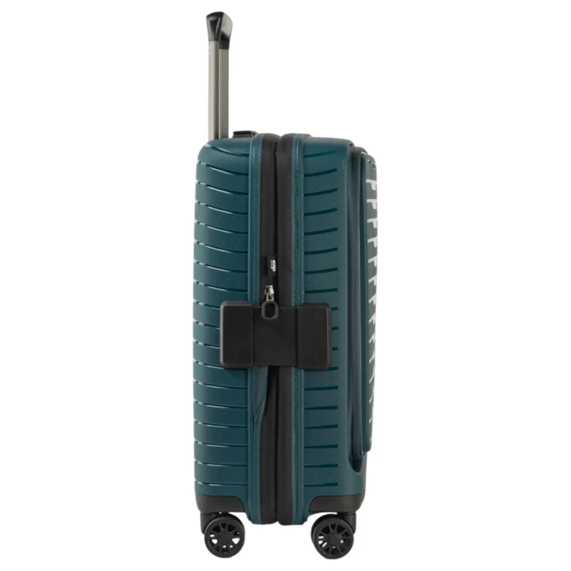 Stratic Novium ML - 4-Rollen-Kabinentrolley mit Vortasche 55 cm erw. (petrol)
