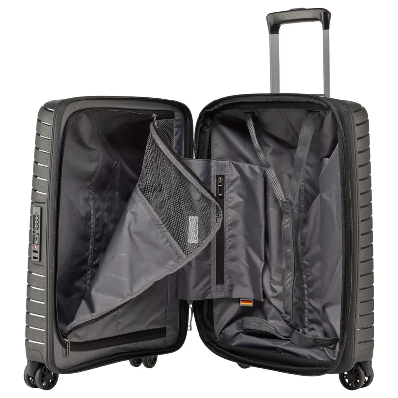 Stratic Novium SL - 4-Rollen-Kabinentrolley 55 cm erw. (black)
