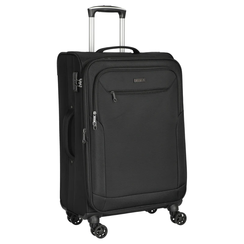 D&N Travel Line 6804 - 4-Rollen-Trolley M 66 cm (schwarz)