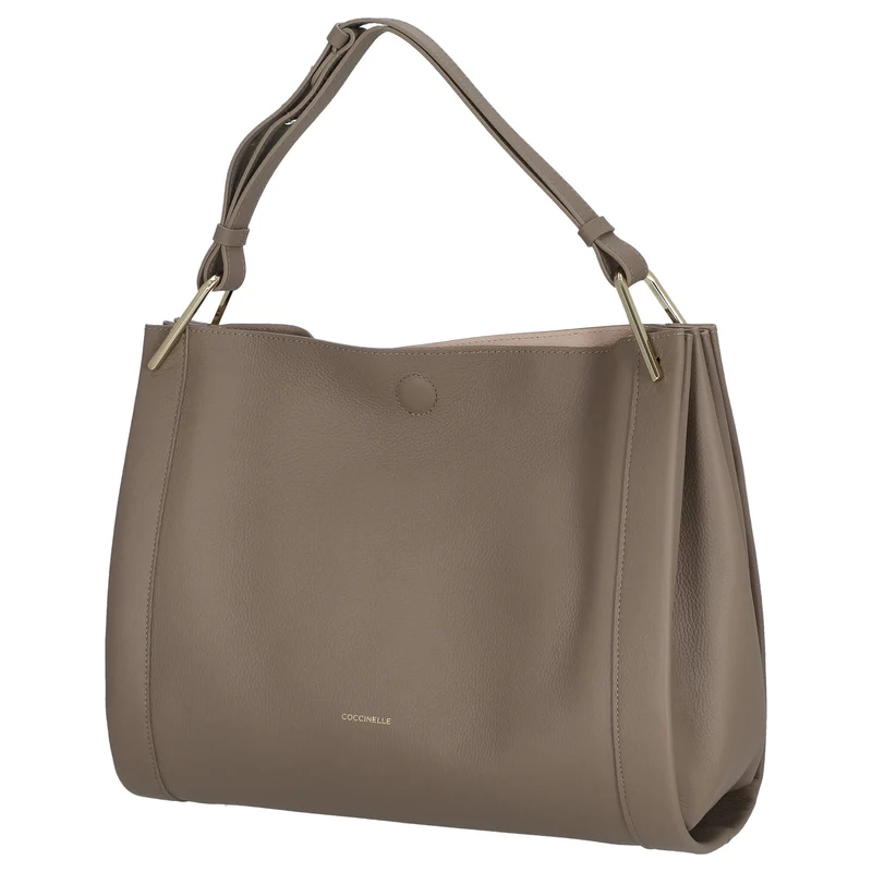 Coccinelle Wallace - Henkeltasche 36 cm (warm taupe/rosette)