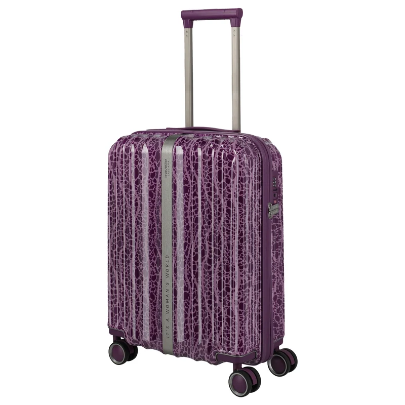 Travelite LASCANA Edition - 4-Rollen-Kabinentrolley 55 cm (plum)