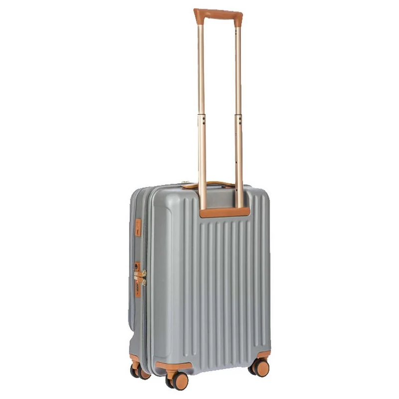 Brics Capri - 4-Rollen-Kabinentrolley mit Vortasche 55 cm (silver)
