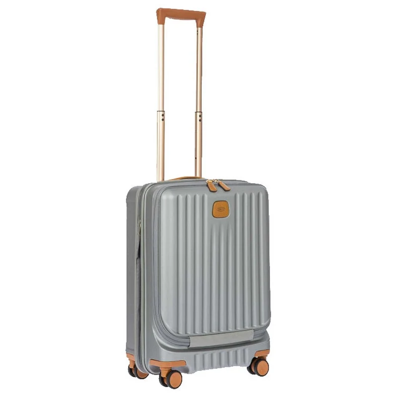 Brics Capri - 4-Rollen-Kabinentrolley mit Vortasche 55 cm (silver)