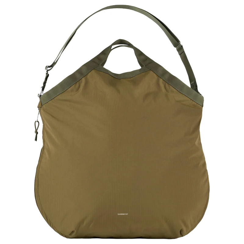 Sandqvist Grid Expandable Tote - Henkeltasche erw. (olive)