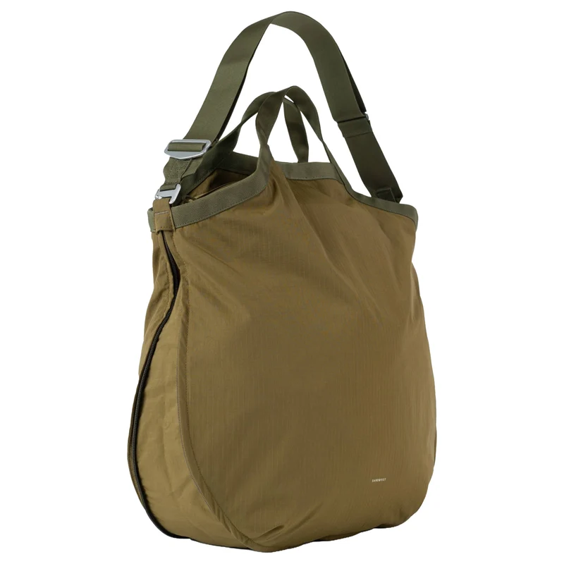 Sandqvist Grid Expandable Tote - Henkeltasche erw. (olive)