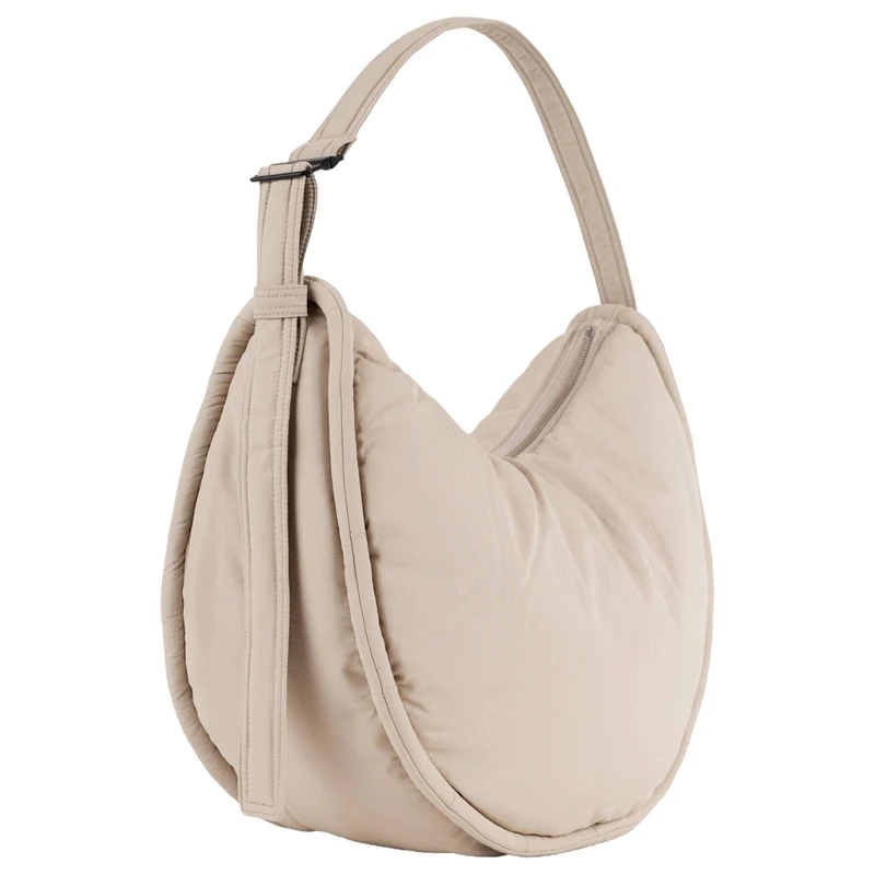 Sandqvist Curve Halfmoon - Schultertasche 42 cm (beige)
