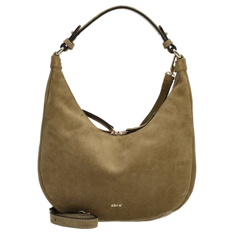 abro Nana Suede - Schultertasche Mini 27.5 cm (mud)