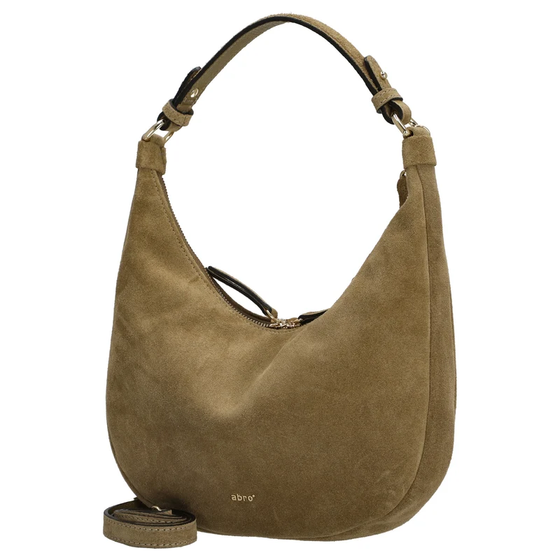 abro Nana Suede - Schultertasche Mini 27.5 cm (mud)