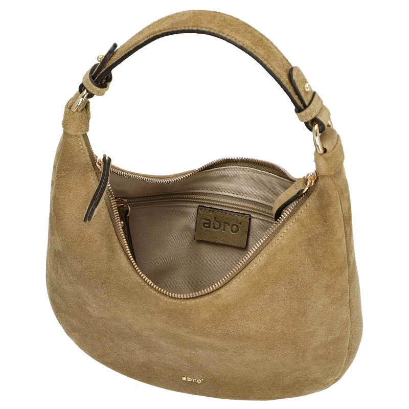 abro Nana Suede - Schultertasche Mini 27.5 cm (mud)