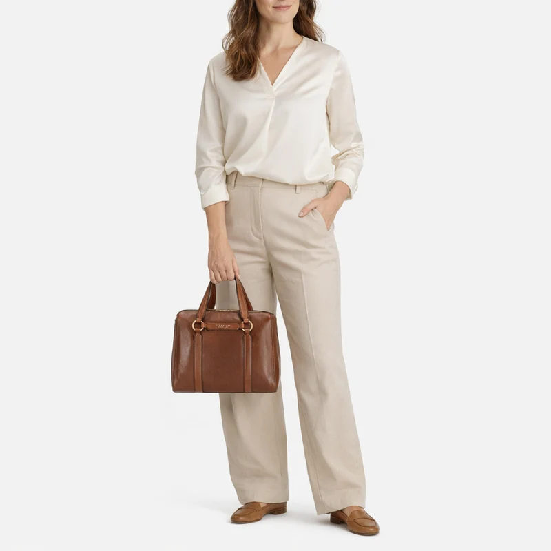The Bridge Laura - Henkeltasche 30 cm (marrone)