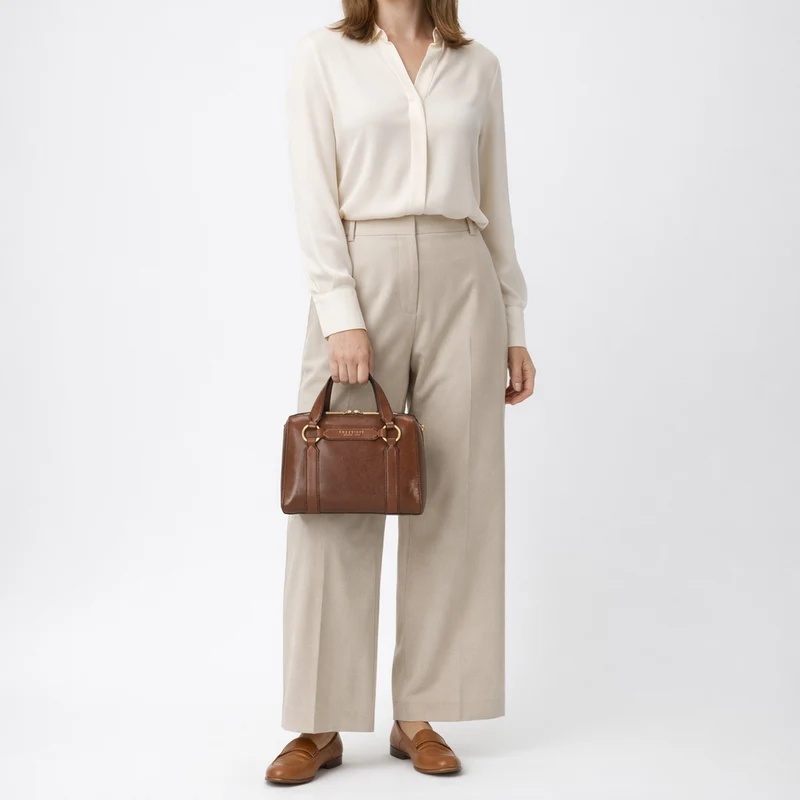 The Bridge Laura - Henkeltasche 25 cm (marrone)