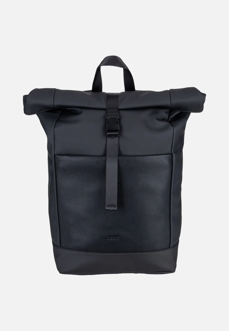 Lanciano Otis LVF Black - Rolltop Rucksack