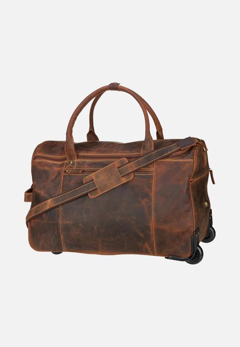 Vintage Traveller 1736 Sattelbraun - Reisetasche mit Rollen