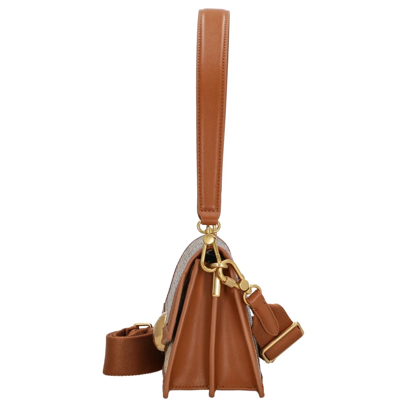 Lacoste Flap Shoulder Bag - Schultertasche 22.5 cm (brown)