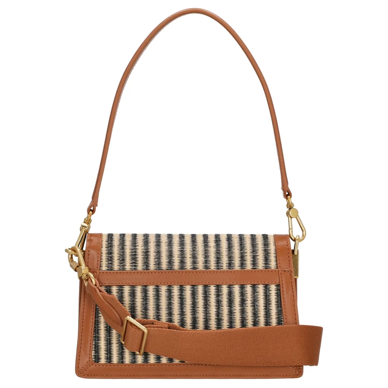 Lacoste Flap Shoulder Bag - Schultertasche 22.5 cm (brown)