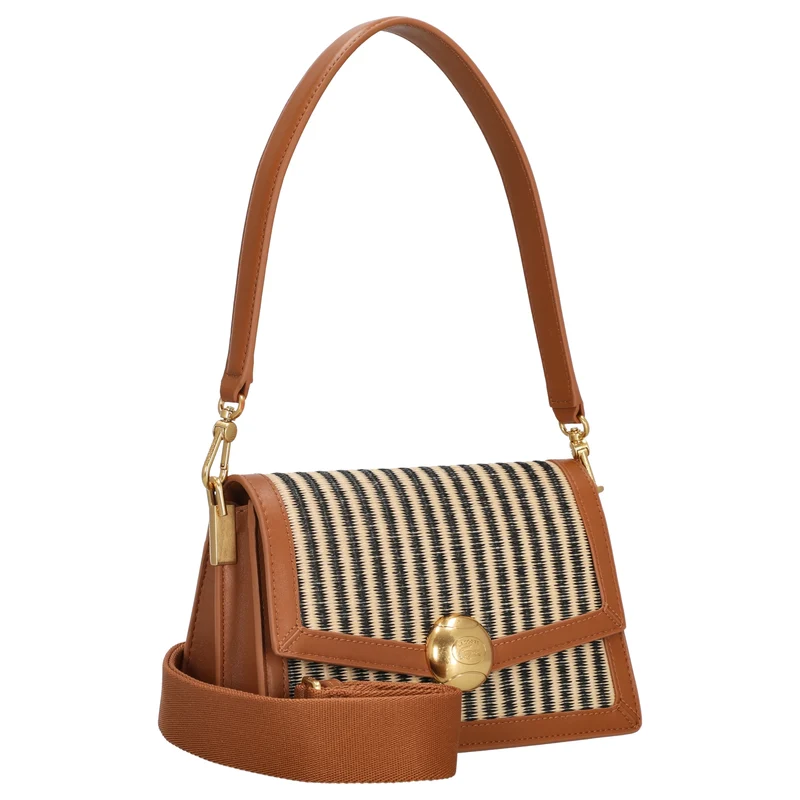 Lacoste Flap Shoulder Bag - Schultertasche 22.5 cm (brown)