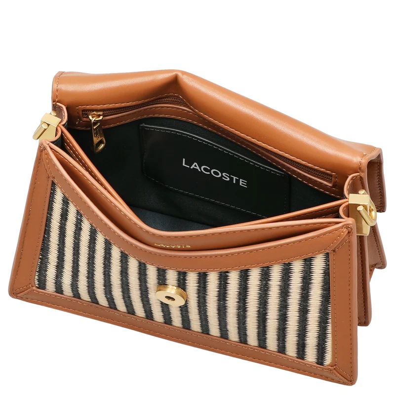 Lacoste Flap Shoulder Bag - Schultertasche 22.5 cm (brown)