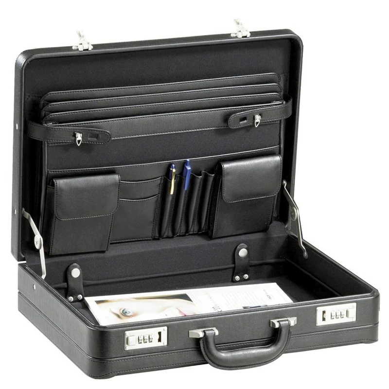 D&N Tradition Business - Aktenkoffer 46 cm erw. PU (schwarz)