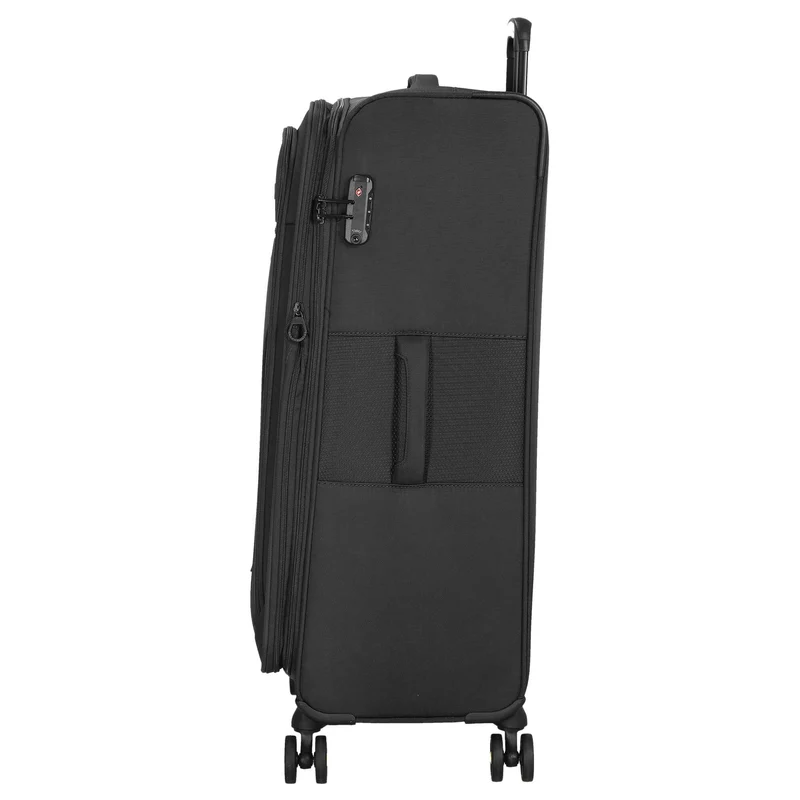 D&N Travel Line 9704 - 4-Rollen-Trolley L 78 cm erw. (black)