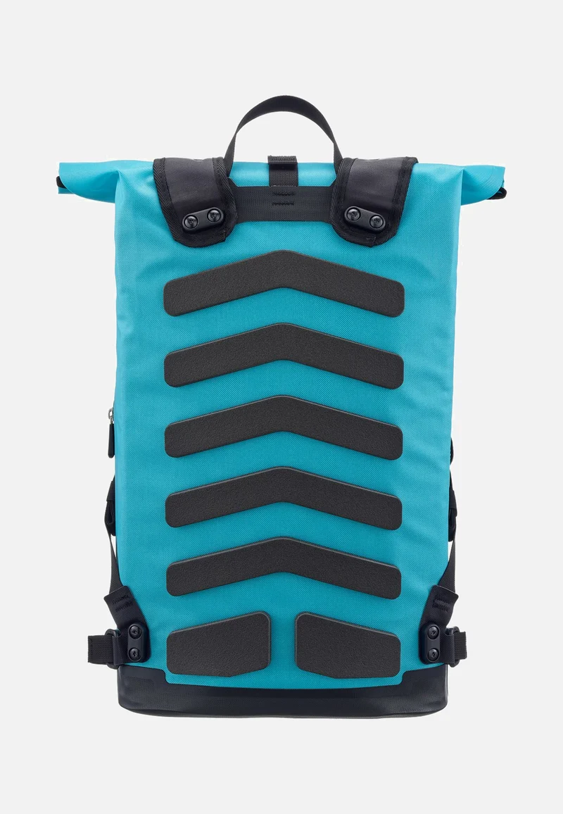 Commuter Daypack Cyber 21L Cyber Blue/Pink - Rolltop Rucksack