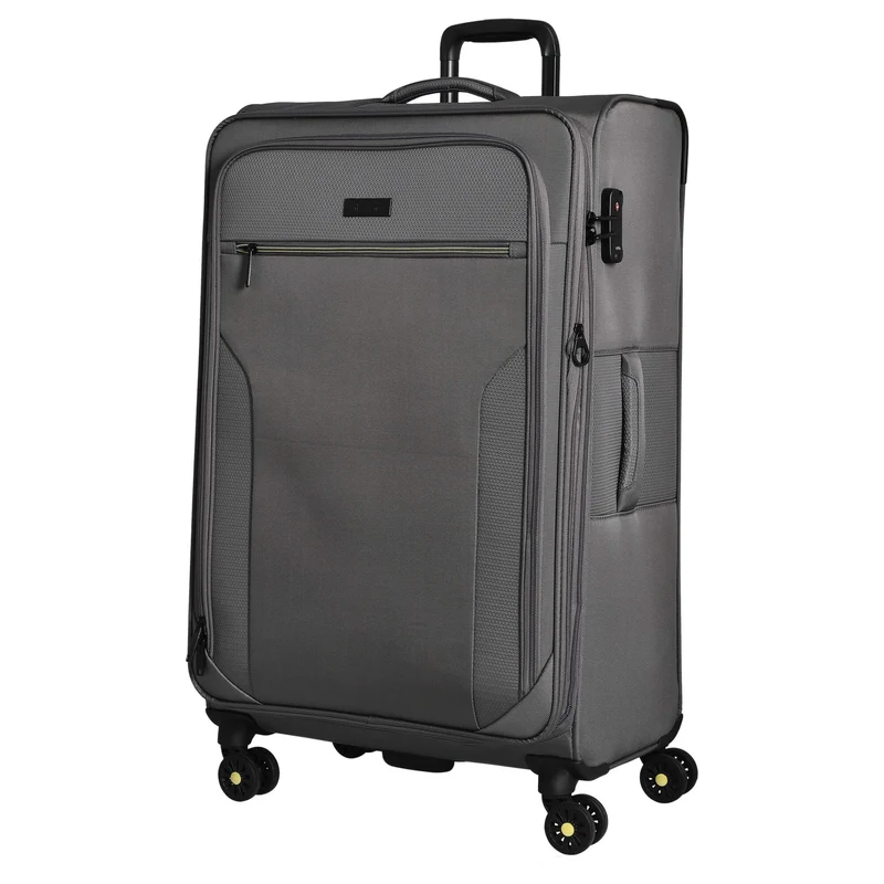 D&N Travel Line 9704 - 4-Rollen-Trolley L 78 cm erw. (grey)