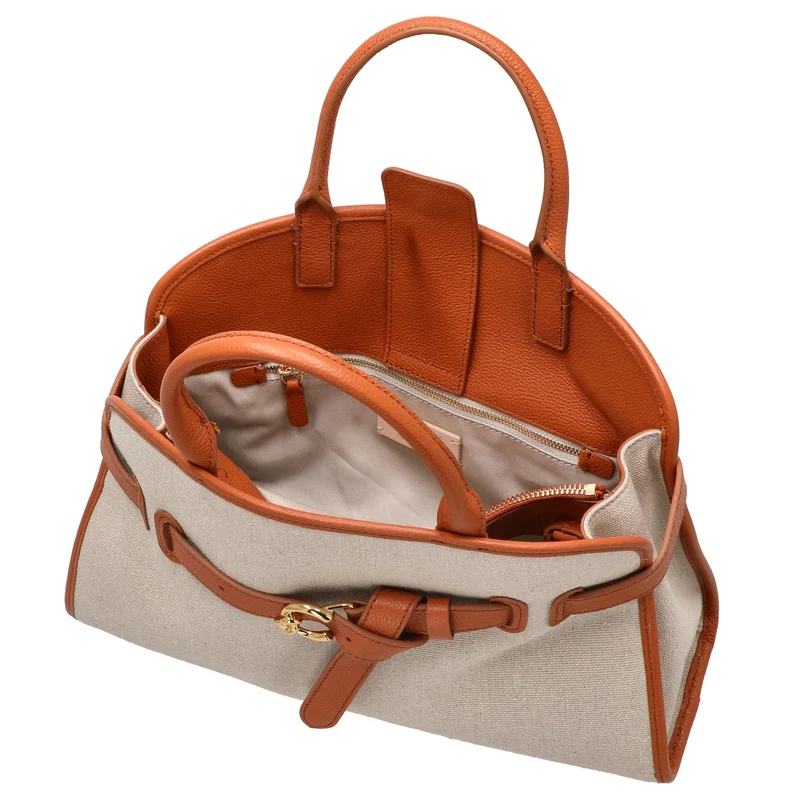 Coccinelle Sabine - Henkeltasche 34 cm (natural/carb)