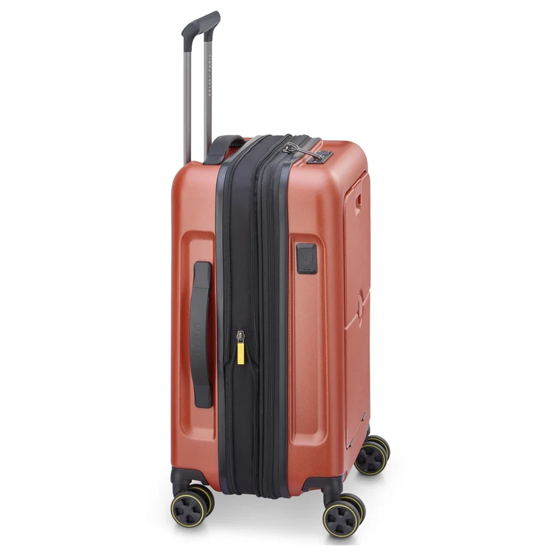 Delsey Paris Turenne 2.0 - 4-Rollen-Kabinentrolley mit Vortasche 55 cm USB erw. (backstein)