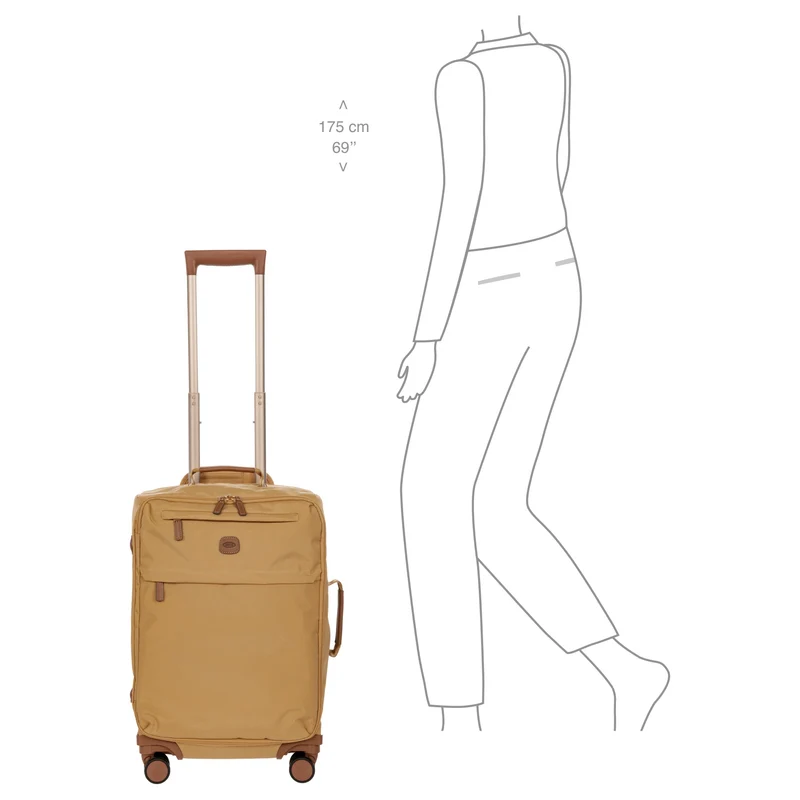 Brics X-Travel - 4-Rollen-Kabinentrolley S 55 cm (honey)