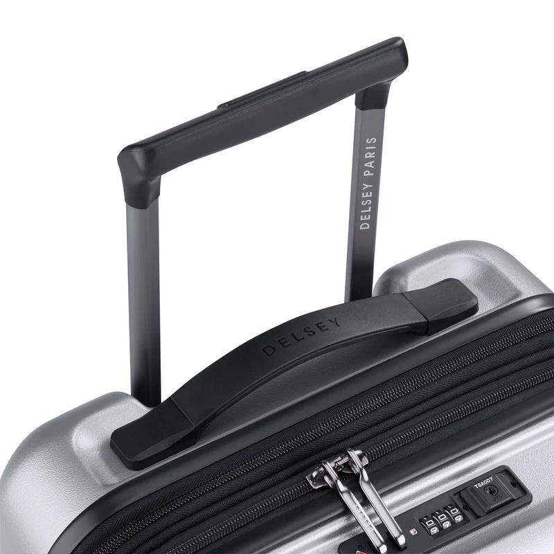 Delsey Paris Turenne 2.0 - 4-Rollen-Kabinentrolley mit Vortasche 55 cm USB erw. (silber)