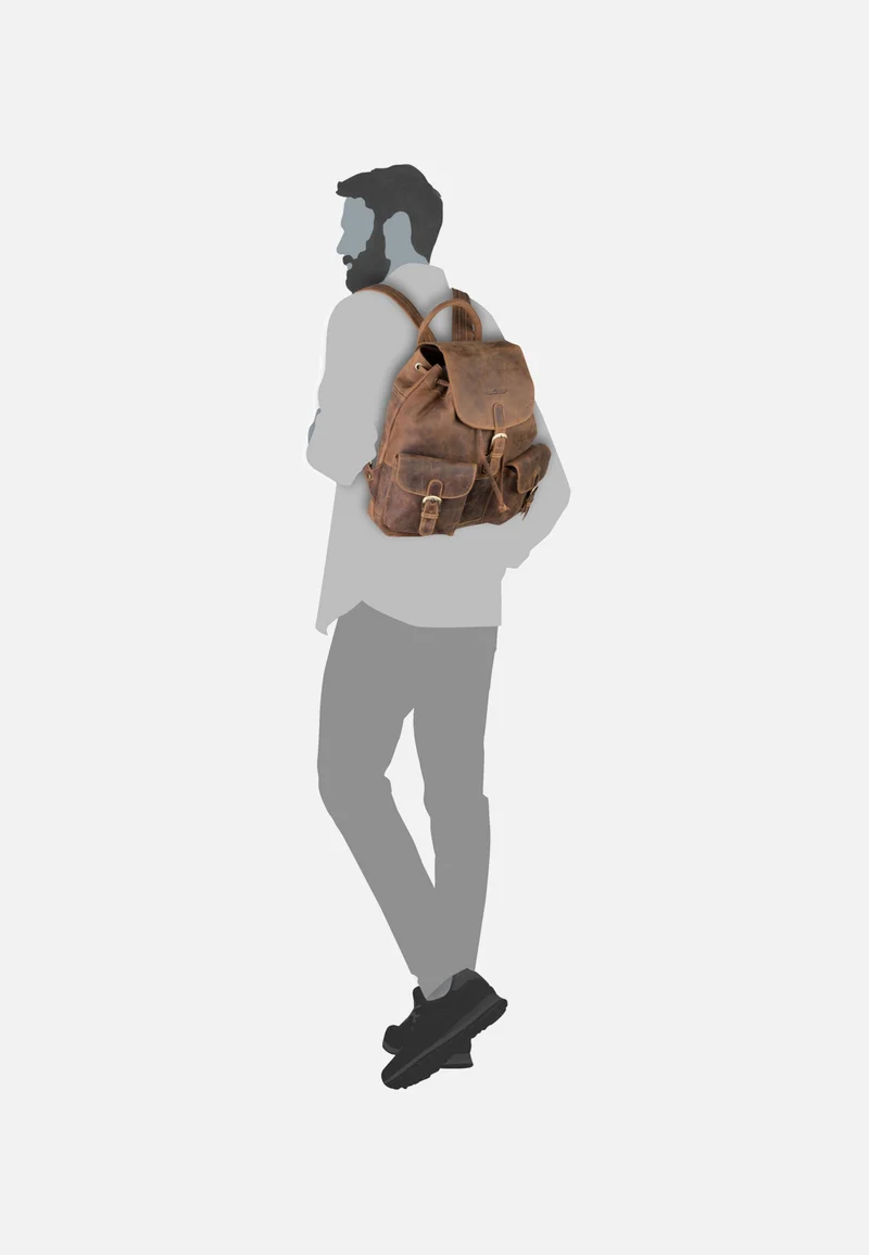 Vintage 1711 Sattelbraun - Rucksack