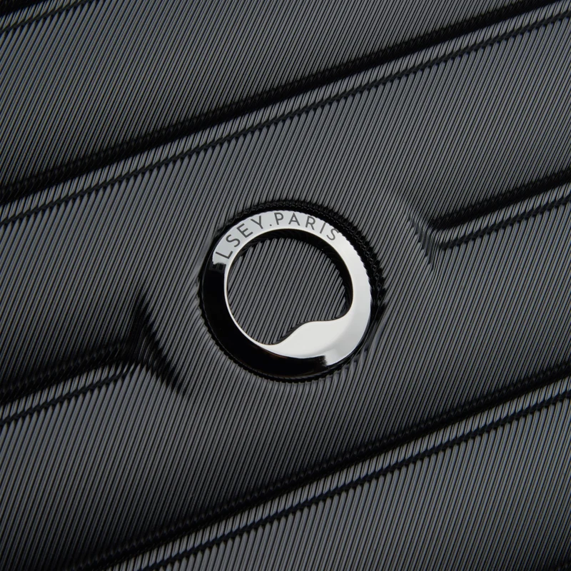 Delsey Paris Shadow 5.0 - 4-Rollen-Kabinentrolley mit Vortasche S 55 cm erw. USB (schwarz)