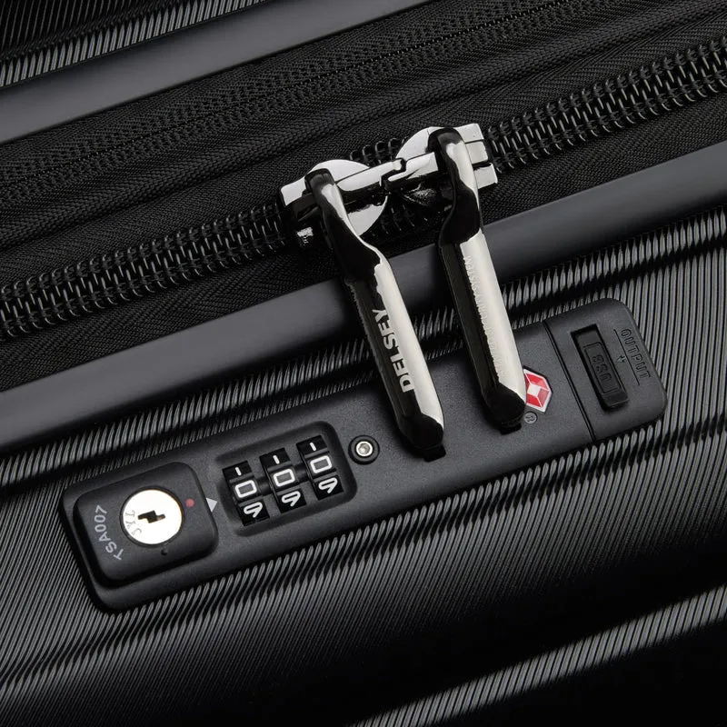 Delsey Paris Shadow 5.0 - 4-Rollen-Kabinentrolley USB 55 cm (schwarz)