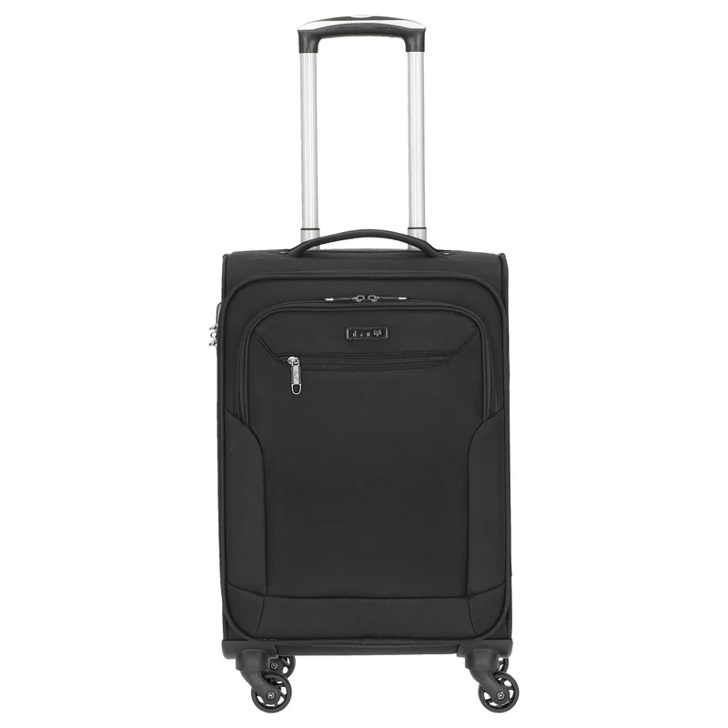D&N Travel Line 6804 - 4-Rollen-Kabinentrolley S 55 cm (schwarz)