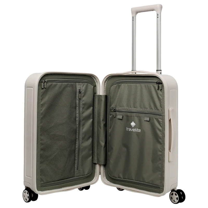 Travelite Panello - 4-Rollen-Kabinentrolley S Slim 55 cm (ivory)
