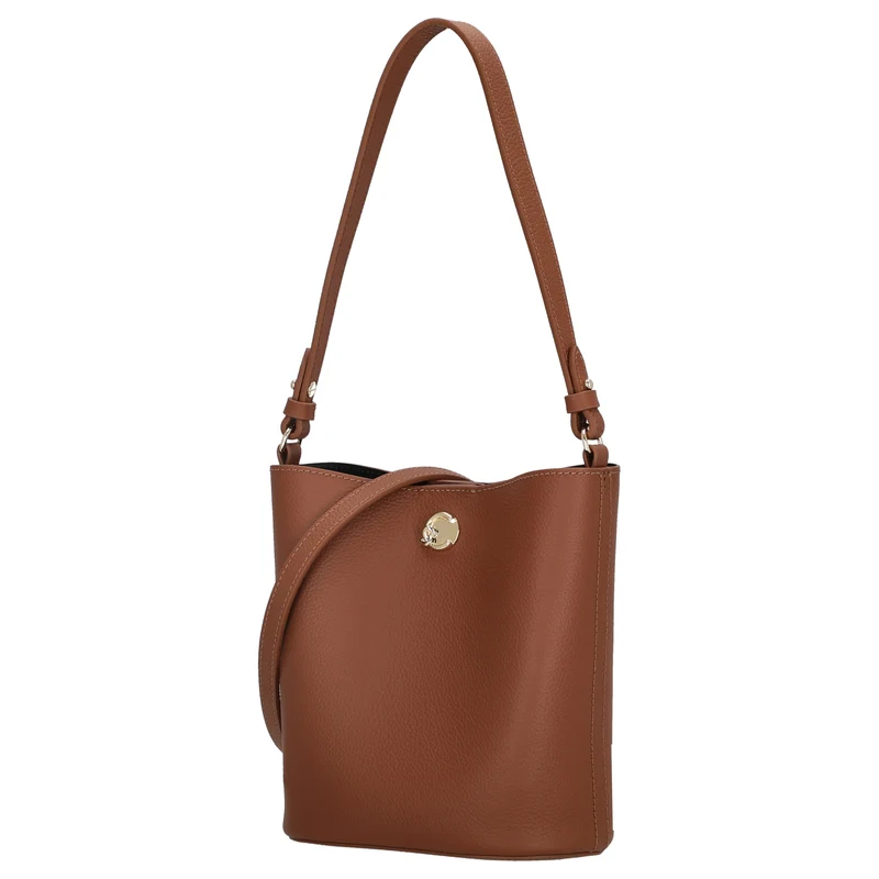 Coccinelle Nikla - Schultertasche 20 cm (cognac/noir)