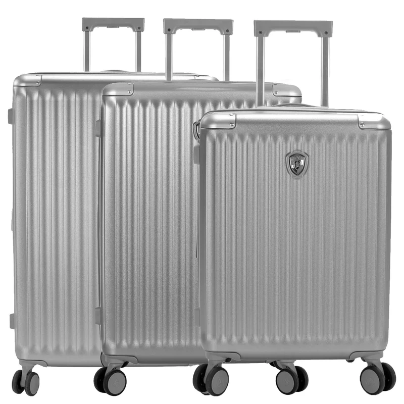 Heys Luxe - 4-Rollen-Trolley Set 3tlg. L/M/S erw. (silver)