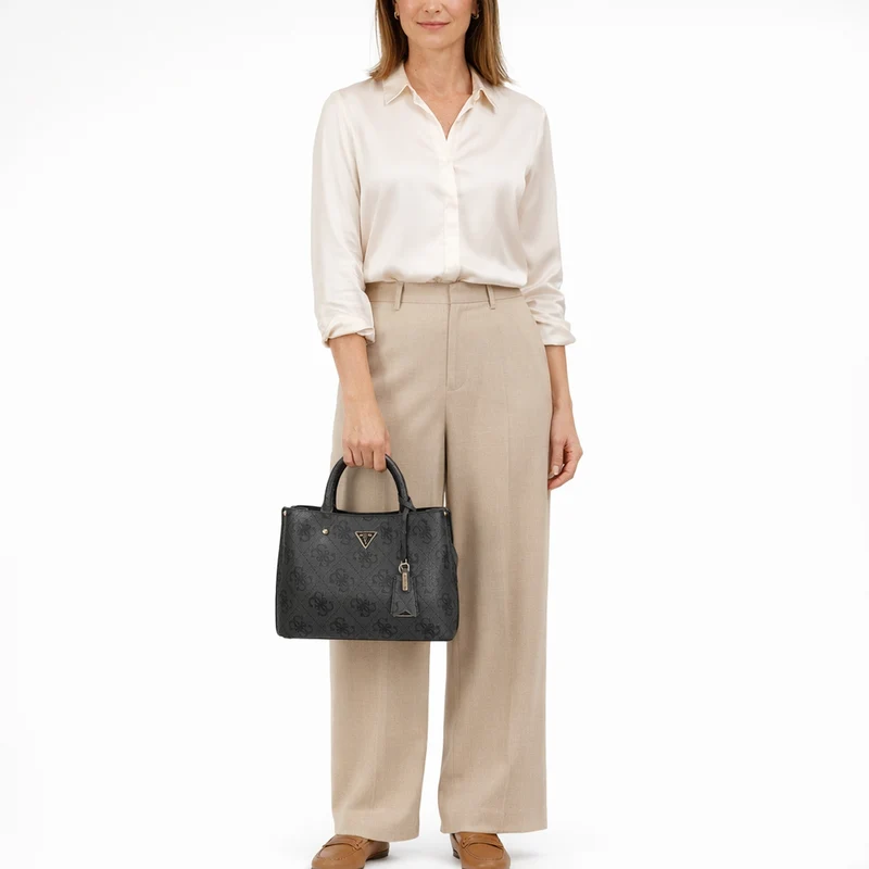 Guess Meridian ll - Henkeltasche (coal logo)