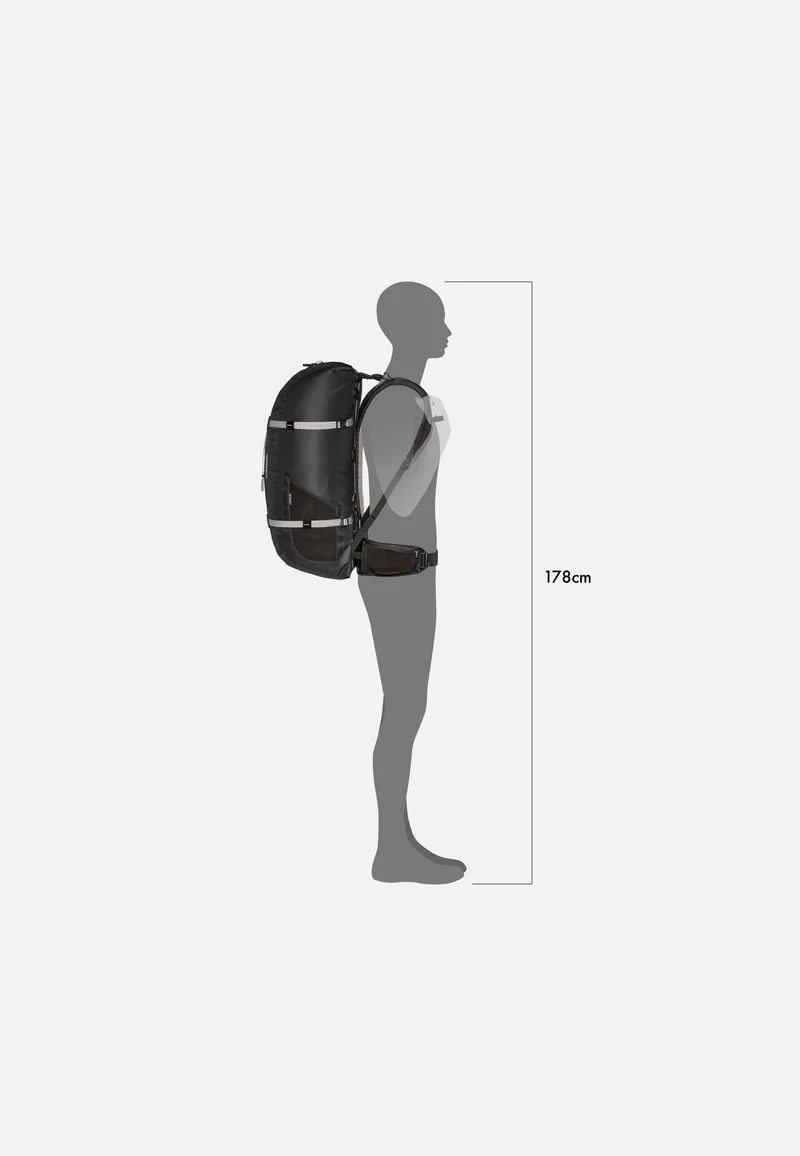 Atrack 45L Schwarz - Reiserucksack